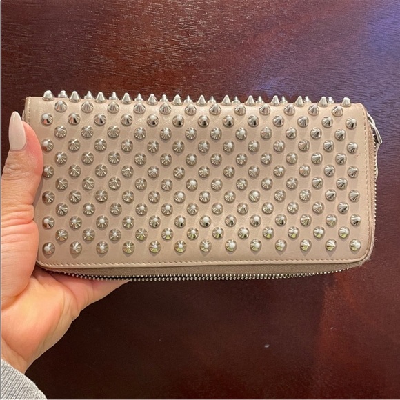Authentic Christian LouboutinStudded Beige Wallet